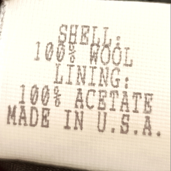 Vintage 100% Wool Blazer Jacket sz 16 Pinstripe Pockets Asphalt Gray - Picture 14 of 17